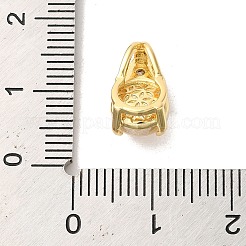 真鍮マイクロパヴェクリアキュービックジルコニアペンダント  樹脂と  14KGP本金メッキ  ティアドロップ  透明  12.5x7.5x6.5mm  穴：4x2mm&nbsp;LS-KK-M278-06G