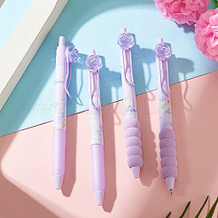 4Pcs Plastic Rose Flower Pen Sets&nbsp;OFST-TADJ0001-002A