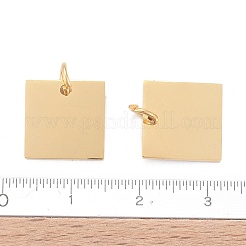 304 Stainless Steel Stamping Blank Tag Charms&nbsp;STAS-I311-28G
