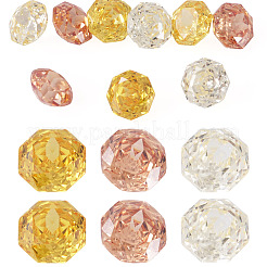 9Pcs 3 Colors Cubic Zirconia Cabochons&nbsp;ZIRC-TA0001-30B