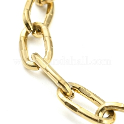 Ion Plating(IP) 304 Stainless Steel Paperclip Chain Bracelets&nbsp;BJEW-M308-01G