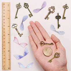 Skeleton Key & Wing Charm Bracelet DIY Making Kit&nbsp;DIY-SC0017-45