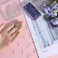 100Pcs 304 Stainless Steel Earring Hooks&nbsp;STAS-SC0006-40