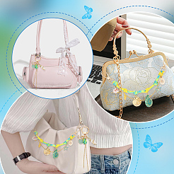 2Pcs Polyester & Iron Chain Bag Extender Chains&nbsp;HJEW-AR00037