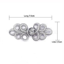 Braid Knit Chinese Knot Closure Cheongsam Frog Buttons&nbsp;BUTT-WH0014-22
