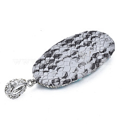 Polymer Clay Rhinestone Pendants&nbsp;RB-S056-15A-P