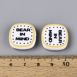 Printed Opaque Resin Beads&nbsp;RESI-N043-10A