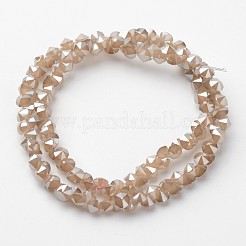 Electroplate Glass Bead Strands&nbsp;EGLA-J138-A-PL02