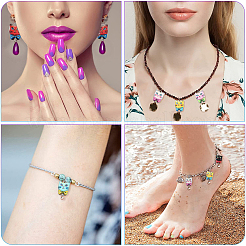 35Pcs 7 Styles Alloy Enamel Connector Charms&nbsp;ENAM-CJ0004-63