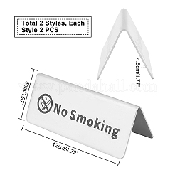 201 Stainless Steel No Smoking Sign Plate&nbsp;STAS-UN0016-97P