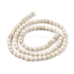 Natural Fossil Round Bead Strands&nbsp;X-G-O151-02-4mm