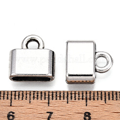 チベットスタイル合金コード終了  カドミウムフリー＆鉛フリー  アンティークシルバー  13x12.5x5mm  穴：2.8mm  内径：10x2.5mm&nbsp;TIBE-N012-09AS