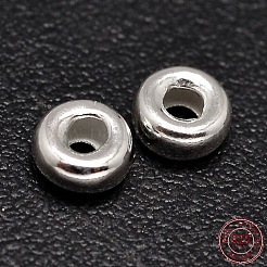 Rondelle 925 Sterling Silver Spacer Beads&nbsp;STER-F019-01B