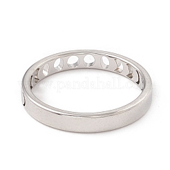 Non-Tarnish 201 Stainless Steel Moon Phase Finger Ring for Women&nbsp;RJEW-A006-03P