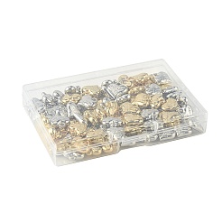 80Pcs 2 Colors CCB Plastic Charms&nbsp;CCB-FS0001-15