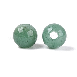天然石グリーンアベンチュリンビーズ  スムーズなラウンド  10x9~9.5mm  穴：3mm&nbsp;G-Q602-08B-06