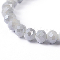 Faceted Rondelle Electroplate Glass Bead Strands&nbsp;X-EGLA-D020-10x8mm-47