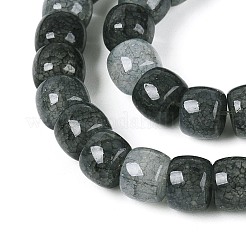 Baking Paint Crackle Glass Beads Strands&nbsp;DGLA-N019-02A-09