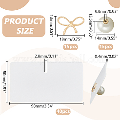 15Pcs ABS Imitation Pearl Ear Nuts&nbsp;FIND-PH0028-54