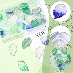 40Pcs 8 Styles Glass Pendants&nbsp;GLAA-YW0003-81