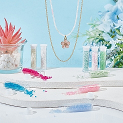 3500Pcs 10 Colors Glass Cylinder Beads&nbsp;SEED-NB0001-78