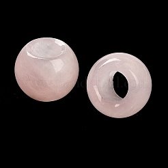 天然および合成の混合石ヨーロッパビーズ  大穴ビーズ  ラウンド  12x9.5~11mm  穴：5~6mm&nbsp;G-R488-01