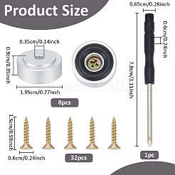 8Pcs Aluminium Anti Vibration Feet Cushions for Audio Equipment&nbsp;FIND-NB0007-02MP