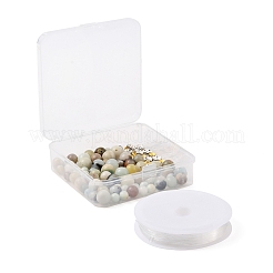 Natural Flower Amazonite Beads Bracelet DIY Making Kit&nbsp;DIY-FS0002-06