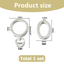 1Pc 925 Sterling Silver Swivel Clasps&nbsp;STER-HS0001-24B
