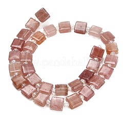Natural Strawberry Quartz Beads Strands&nbsp;GG-F802-B16-01