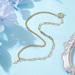 304 Stainless Steel Cross Pendant Necklaces&nbsp;NJEW-JN04617