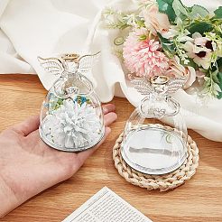 Glass Praying Angel Cover&nbsp;DJEW-WH0038-52