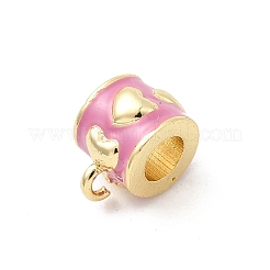Brass Enamel Tube Bails&nbsp;KK-P338-42G-03