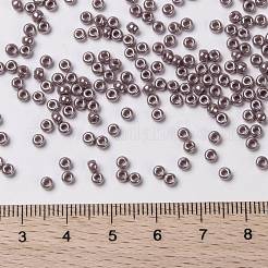 MIYUKIラウンドロカイユビーズ  日本製シードビーズ  （rr437)不透明な藤色の光沢  8/0  3mm  穴：1mm  約422~455PCS /ボトル  10 G /ボトル&nbsp;SEED-JP0009-RR0437