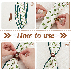 PU Leather Scarf Clips&nbsp;FIND-WH0199-340