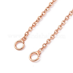 Brass Cable Chain Necklace Making&nbsp;NJEW-D302-78RG