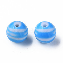 Opaque Striped Acrylic Beads&nbsp;MACR-S373-27B-09