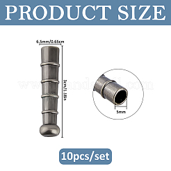 10Pcs Retro Zinc Alloy Cord Ends&nbsp;FIND-FH0017-97AS