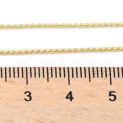 女性のための真鍮サーペンタイン チェーン ネックレス  カドミウムフリー＆鉛フリー  18KGP本金メッキ  17.72インチ（45cm）&nbsp;NJEW-P265-14G