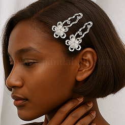 4Pcs 2 Colors Alloy Alligator Hair Clips&nbsp;OHAR-HY0001-06A