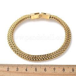 304 Stainless Steel Wheat Chain Bracelets for Women Men&nbsp;STAS-N117-02G