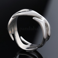 Fire Shaped 304 Stainless Steel Finger Rings&nbsp;FS-WG492AF-06