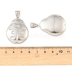316 Stainless Steel Locket Pendants&nbsp;STAS-K321-01P