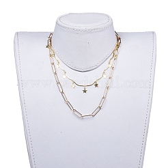 Double Layered Necklaces&nbsp;NJEW-JN02779