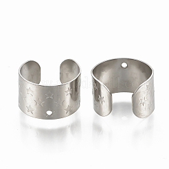 Tarnish Resistant 304 Stainless Steel Cuff Earrings&nbsp;STAS-S078-19
