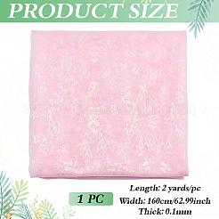 Nylon Butterfly Pattern Fabric&nbsp;DIY-WH0678-91B
