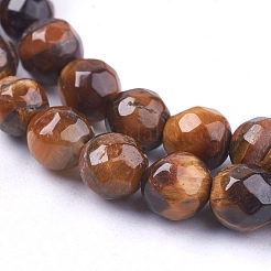 Natural Tiger Eye Round Bead Strands&nbsp;X-G-R203-6mm