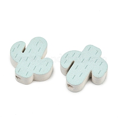 Printed Poplar Wood Beads&nbsp;WOOD-Z008-05C