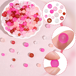 400Pcs 15 Colors Baking Paint Transparent Glass Beads&nbsp;GLAA-PA0001-82B