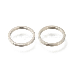 真鍮製フレームコネクター  リング  プラチナ  10x1mm  内径：8mm&nbsp;KK-H506-03P-02